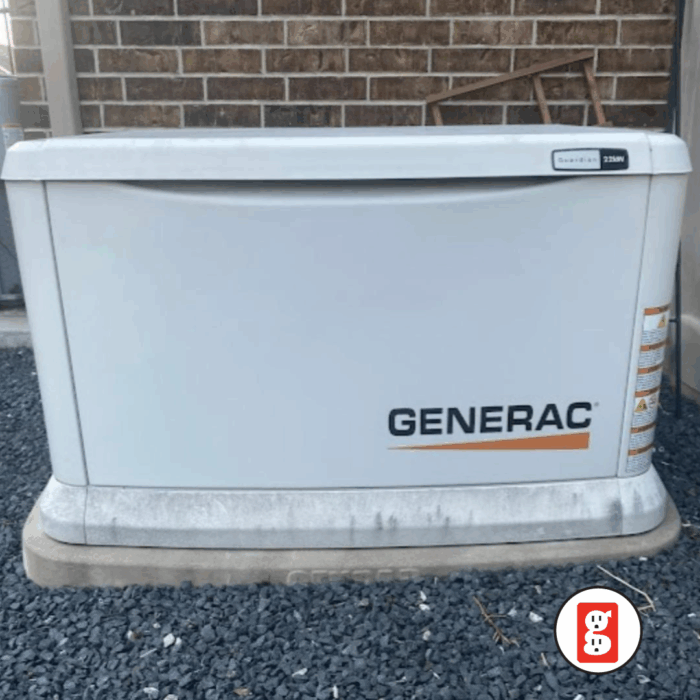 installed generac generator