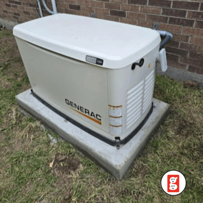 installed generac generator