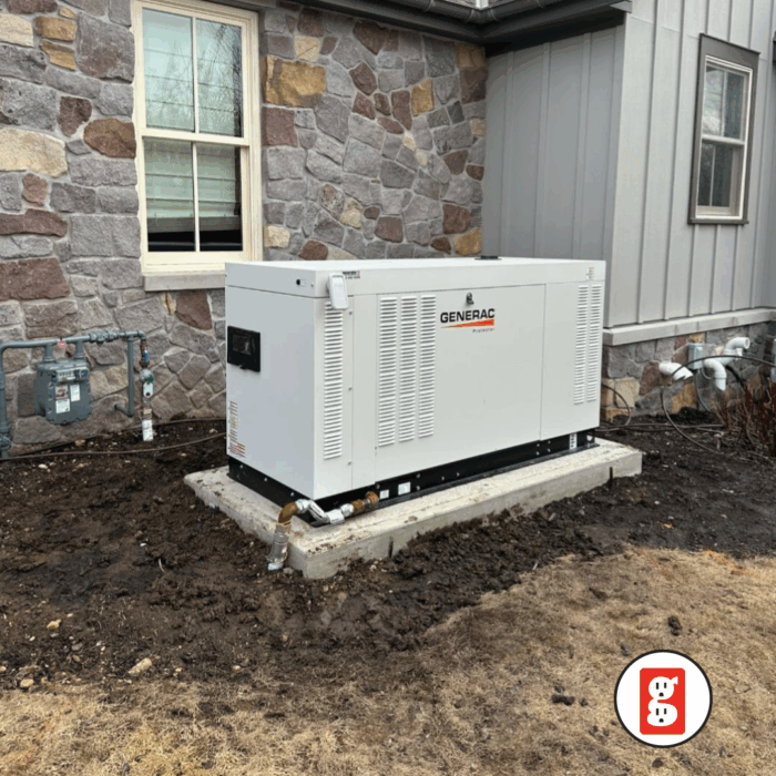 Liquid-Cooled Generac Generator Install Photos
