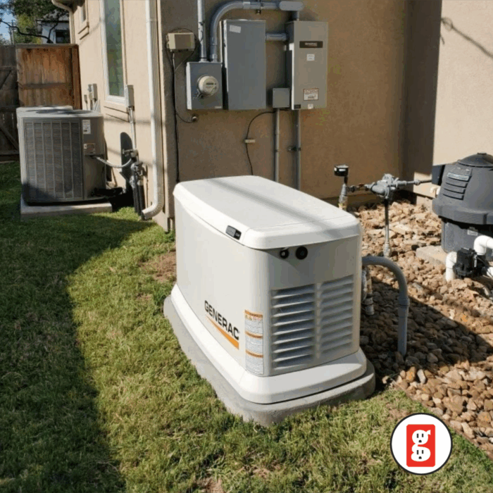 installed generac generator