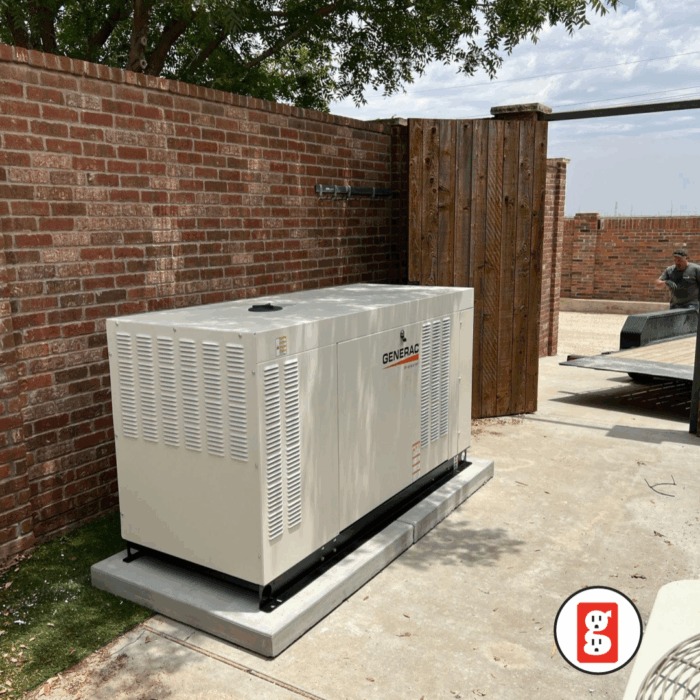 Liquid-Cooled Generac Generator Install Photos